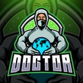 The doctor esport mascot logo Royalty Free Stock Photo