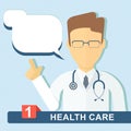 Doctor advice icon Royalty Free Stock Photo