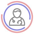 Doctor assistant avatar icon