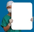 Doctor with a Blank Board