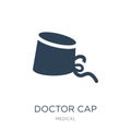 doctor cap icon in trendy design style. doctor cap icon isolated on white background. doctor cap vector icon simple and modern Royalty Free Stock Photo