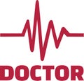 Doctor Cardiac Frequence Royalty Free Stock Photo