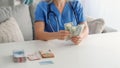 Doctor cash healthcare corruption us dollar money Royalty Free Stock Photo