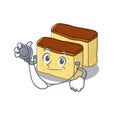 Doctor castella cake isolated in the cartoon