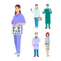 Doctor character vector isolated