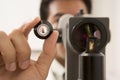 Doctor Checking Patient's Eyes For Glaucoma Royalty Free Stock Photo