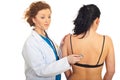 Doctor checkup patient woman Royalty Free Stock Photo