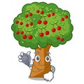 Doctor cherry tree in the cartoon shape