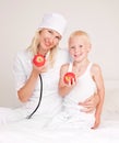 Doctor and a child Royalty Free Stock Photo