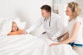 Doctor Child Patient And Mother Royalty Free Stock Photo