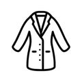 doctor coat icon illustration