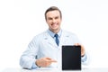 Doctor with digital tablet Royalty Free Stock Photo