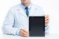 Doctor with digital tablet Royalty Free Stock Photo