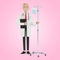 Doctor with a dropper. Toxicology, intexication, decontamination. Health care concept. Medical equipment.