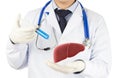 Doctor drug injected on liver