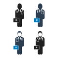 Doctor on Duty Icon set.