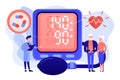 High blood pressure concept vector illustration. Royalty Free Stock Photo