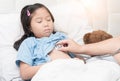 Doctor examining child patient with stethoscope Royalty Free Stock Photo