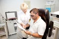 Doctor,examining a patient Royalty Free Stock Photo