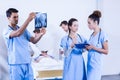 Doctor examining an x-ray in hospital Royalty Free Stock Photo