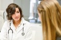 Doctor explaining diagnosis to her female patient Royalty Free Stock Photo