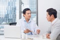 Doctor explaining prescription to male patient, healthcare concept Royalty Free Stock Photo