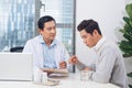 Doctor explaining prescription to male patient, healthcare concept Royalty Free Stock Photo