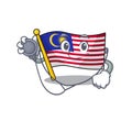 Doctor flag malaysia in the cartoon shape