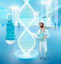 Healing Diseases With Editing Dna Vector Concept Royalty Free Stock Photo