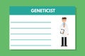 About doctor geneticist template. Medical professional notes.