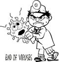 THE DOCTOR GETS RID OF THE VIRUS