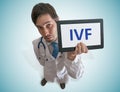 Doctor is giving advice for In-vitro fertilisation IVF. Royalty Free Stock Photo