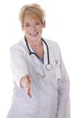 Doctor greeting Royalty Free Stock Photo