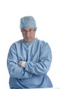 Doctor with hairnet and protection clothes Royalty Free Stock Photo