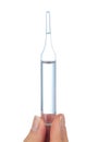 Doctor hand hold medical vial ampoule Royalty Free Stock Photo
