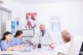 Doctor having professional discussion Royalty Free Stock Photo