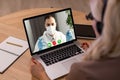 Doctor Having Video Conference On Laptop With Colleagues Royalty Free Stock Photo