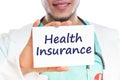 Doctor health insurance medical concept ill illness healthy Royalty Free Stock Photo