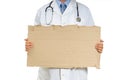 Doctor Holding Cardboard