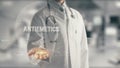 Doctor holding in hand Antiemetics Royalty Free Stock Photo