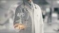 Doctor holding in hand APD Royalty Free Stock Photo