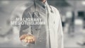 Doctor holding in hand Malignant Mesothelioma