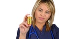 Doctor Holding Medicine Royalty Free Stock Photo