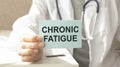 With text CHRONIC FATIGUE closeup Royalty Free Stock Photo