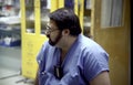 Hospital doctor taking a break at the hospital in Cheverly,Maryland