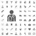 Doctor icon. Medical and Hospital Icon vector Set.