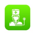 Doctor icon, simple black style Royalty Free Stock Photo