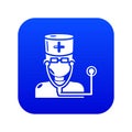 Doctor icon, simple black style Royalty Free Stock Photo