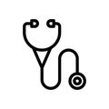 Doctor vector thin line icon Royalty Free Stock Photo