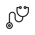 Doctor vector thin line icon Royalty Free Stock Photo